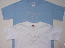 Rhinestone Flower Girl T Shirt