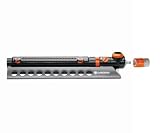 GARDENA 1979 Aquazoom 3800-Square Foot Oscillating Sprinkler with Fully Adjustable Width Control, Flow Control and Water Timer