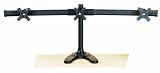 Triple Monitor Stand Free Standing Curved Arm