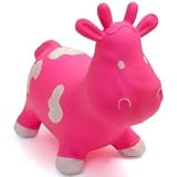 from Crazii Hoppii 4 Kidz Crazii Hoppii Cow Animal Farm Hopper (Pink) - Space Hopper Model pinkcow-1350g