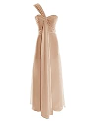 Chiffon One Shoulder Evening Dress/Bridesmaid Dress 