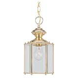 Sea Gull Lighting 6008-02 Traditional 1 - Light Brass Outdoor Pendant - 6008-02,