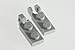 100x Lego Medium Stone Grey (Light Grey) 1x2 Plate Bracket sets Super Pack