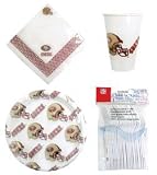 San Francisco 49ers 96 Piece Plastic Dinnerware Set by AWM