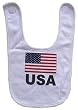 USA - American Flag - White Bib