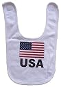 USA - American Flag - White Bib