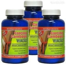 Garcinia Cambogia Extract 1000 Mg. Potassium Calcium 60% HCA 60 Capsule X 3