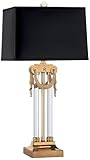 Mary McDonald Josephine Brass Crystal Black Shade Table Lamp