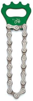 Resource Revival Recycled Bike Chain Bottle Opener - Green by Resource Revival