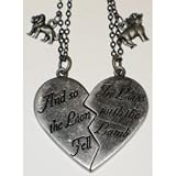Twilight the Movie - Lion and the Lamb Broken Heart Necklace Set