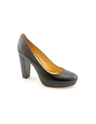 Coach Tonianne Womens Size 8 Black Leather Platforms Heels Shoes