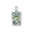 .925 Silver & Paua Shell Pendant