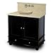 American Bath Factory P6-1-BK38 Innovations Vanity Package in Old World Black with 38