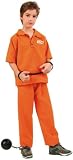 Boy's Prison Jumpsuit Costume (Size:Small 12-14)