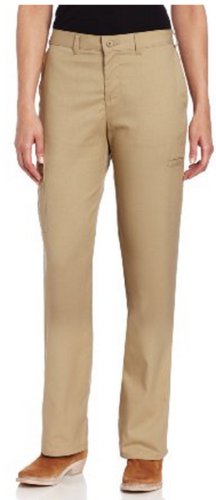 Dickies Women's Women'S Wrinkle And Stain Resistant Cargo Multi Pocket Pant,Khaki,6 Regular