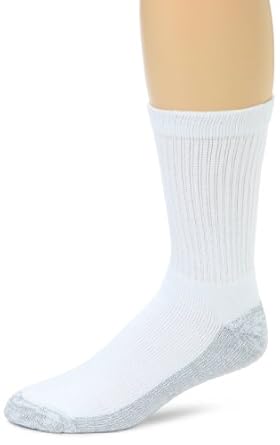 Magnum DC-2 Steel Toe Cotton Crew Sock, 3 Pair Pack (White)