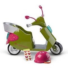 Retired American Girl Jess Doll Scooter with Helmet
