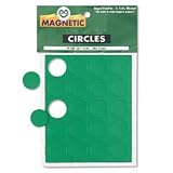 Magnetic Circles, 3/4Diameter, 20/PK, Green