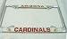 NFL Arizona Cardinals Chrome License Plate Frame