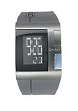 DKNY NY1314 Gents Digital Watch, Black Dial & Rubber Strap with Blue Detail on Case