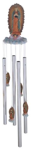 Wind Chime Round Top Our Lady Of Guadalupe Holy Religious Decoration