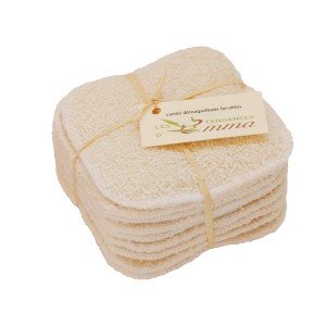  Carrés démaquillants lavables en Eucalyptus