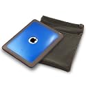 APPLE IPAD 3 PC EXECUTIVE ACCESSORY PACK - GEL EDGE BLUE FROSTED  CRYSTAL CASE, SCREEN PROTECTOR, GREY POUCH PART OF THE QUBITS  ACCESSORIES RANGE