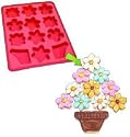 Roshco "Create and Celebrate" Flower Basket Pull-Apart Cupcake Silicone Baking Pan