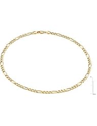 Figaro Chain 14K Gold Yellow Ch497 18 Inch