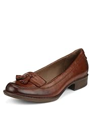 Footglove™ Fashion Leather Wide Fit Tassel Loafers