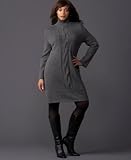 INC International Concepts? Plus Size Turtleneck Dress with Cable Knit Center