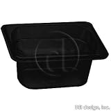 Camwear Food Pan Ninth Size - 4'' Deep Black