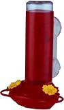 Opus Durable 14 oz Window Mounted Glass Hummingbird Feeder-Garden Song