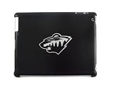 Black Apple iPad 2 Aluminum Plated Back Case Minnesota Wild