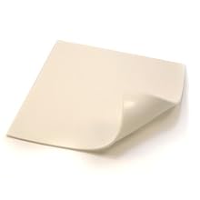 CS Hyde Silicone Foam, Open Cell, Commercial Grade, Light Density, 0.125" Thick, White, 12" Width, 12" Length