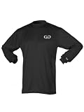 Adult Men's and Women's Loose Fit Long Sleeve Workout Shirt-Made with Moisture Management and Anti-Microbial Performance Fabric-Colors Include Black, Red, White, Navy, and Royal Blue-Sizes SM-XXXL