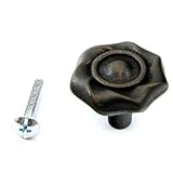 1 1/4 Dia Black Iron Twist Knob