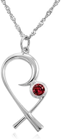 Personalized Silver Mother Child Necklace with Birthstone – Designer Gift Box - Christmas, Push Present for wife, mom