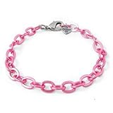 CHARM IT! Metallic Pink Single Link Chain Bracelet