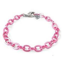 CHARM IT! Metallic Pink Single Link Chain Bracelet