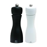 Produkt-Bild: Peugeot 2/24260 Pfeffer- und Salzm&uuml;hlenset Tahiti Duo matt wei&szlig; und schwarz, 15 cm