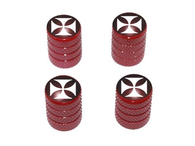 Cheapest Iron Cross - Tire Rim Valve Stem Caps - Red