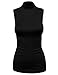 FPT Womens Sleeveless Rayon Mock Neck Top (S-3XL)