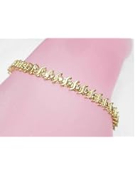 Fancy Brown Diamond Tennis Bracelet Gold 10k Yellow Size 7.25 Nice Different