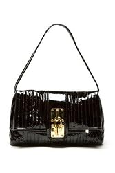 TREESJE Avalon Satchel in Black Patent Leather