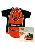 San Francisco Giants MLB Team Color Creeper with bib and bootie
