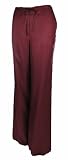 Due Per Due Baroque Silk Drawstring Pant 8 Wine [Apparel]