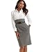 Maggy London One-Piece Ruffled Shirt with Plaid Skirt Dress
