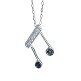 FOJO's Black Diamond Music Note Pendant (.06 ct. tw.)