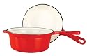 Kinetic Color Cast 1-1/2-Quart Enameled Cast-Iron Saucepan with Lid